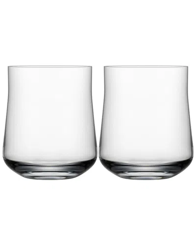 Orrefors Set Of 2 Informal Tumblers In Transparent
