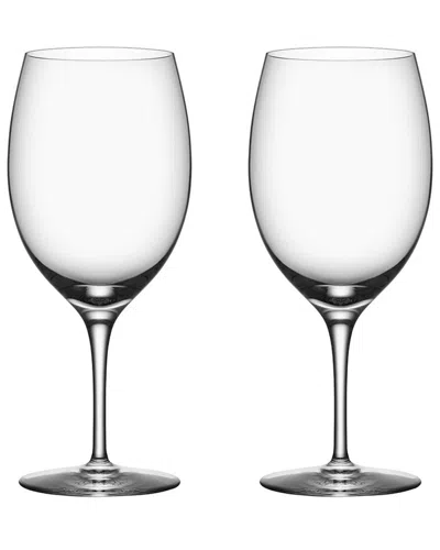 Orrefors Set Of 2 Premier Cabernet Glasses
