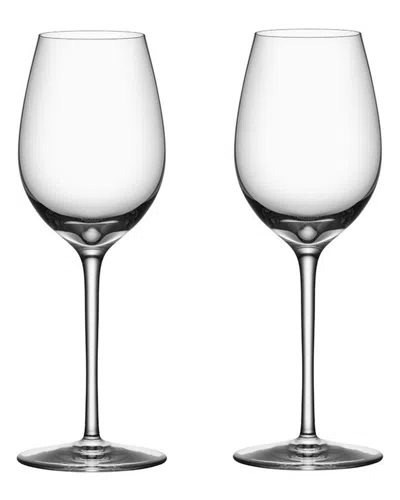 Orrefors Set Of 2 Premier Chardonnay Glasses