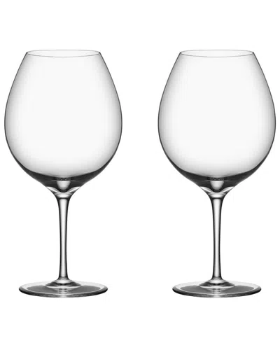 ORREFORS DNU ORREFORS SET OF 2 PREMIER PINOT NOIR GLASSES