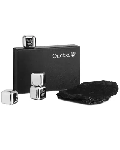 Orrefors Set Of 4 City Ice Cubes In Clear