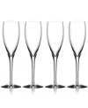 Orrefors Set Of 4 More Flutes In No Color