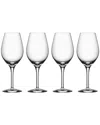 Orrefors Set Of 4 More Wine Glasses In Transparent