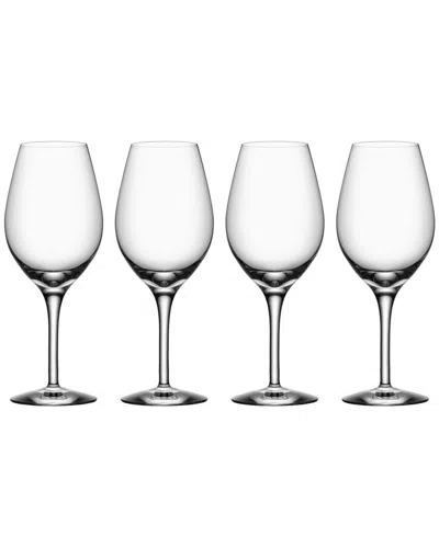 Orrefors Set Of 4 More Wine Glasses