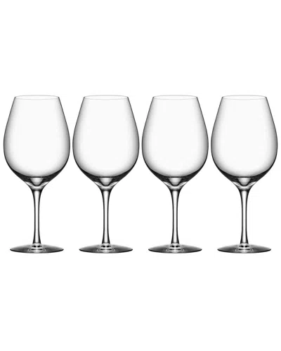 ORREFORS ORREFORS SET OF 4 MORE WINE XL GLASSES