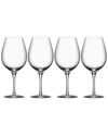 Orrefors Set Of 4 More Wine Xl Glasses