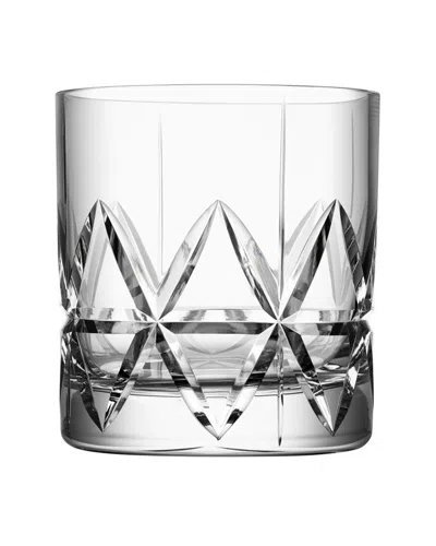 Orrefors Set Of 4 Peak Double Old-fashioned Glasses In Transparent