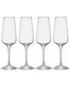 Orrefors Set Of 4 Pulse Champagne Flutes