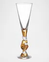 Orrefors Sparkling Devil Champagne Flute In Crystal