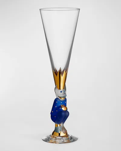 ORREFORS SPARKLING DEVIL CHAMPAGNE GLASS
