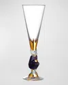 Orrefors Sparkling Devil Champagne Flute In Purple
