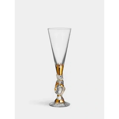 Orrefors Sparkling Devil Gold In Gold,clear