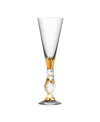 Orrefors Sparkling Devil Champagne Flute In Clear
