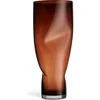 Orrefors Xl Squeeze Clear Vase In Brown