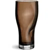 Orrefors Squeeze Small Vase In Brown