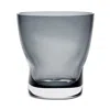 Orrefors Squeeze Tulip Vase In Blue,gray