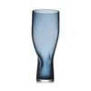Orrefors Squeeze Tall Crystal Vase In Blue