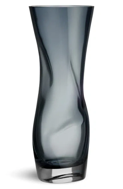 Orrefors Squeezetall Vase In Blue
