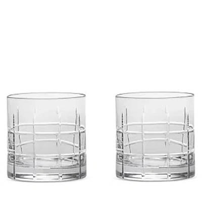 Orrefors Street 8 Oz. Old Fashioned Glasses, Set Of 2 In Clear