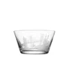 Orrefors Sweden Cities Bowls In Transparent