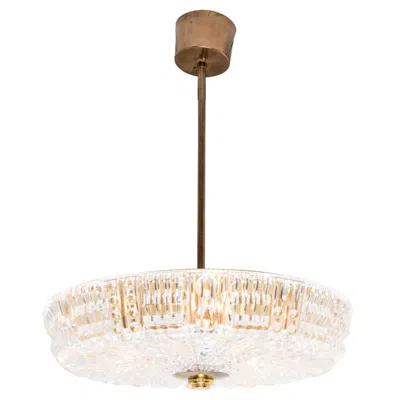 Pre-owned Orrefors Swedish  Ceiling Fixture In Sand