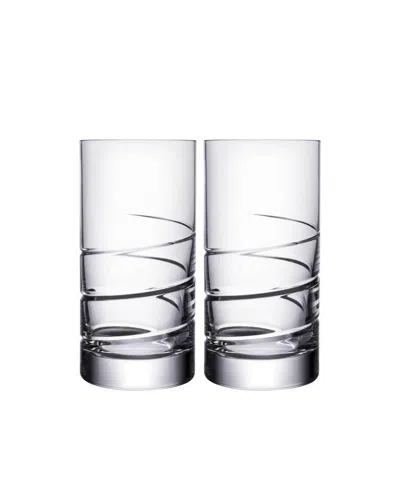 Orrefors Swerve Tumbler Pair In Gray