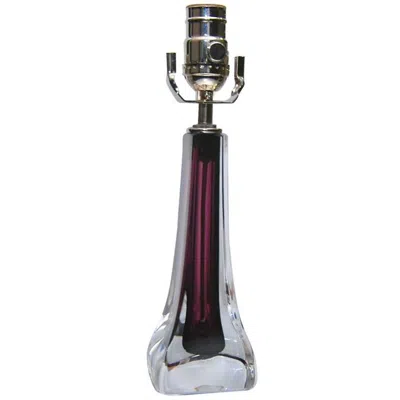 Pre-owned Orrefors Table Lamp By Poul Kedelv For Flygsfors In Transparent