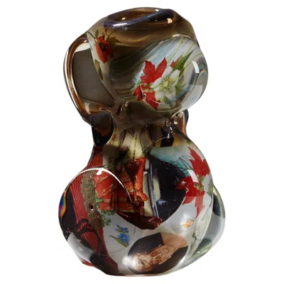 Pre-owned Orrefors Vase 'fabula' Designed By Per B. Sundberg For , Sweden, 1998 In Black