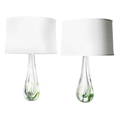 Pre-owned Orrefors Vicke Lindstrand Glass Lamps , Sweden, , 1980 In Transparent