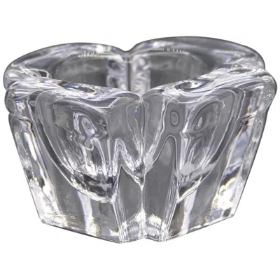 Pre-owned Orrefors Vintage Crystal Vase By Alvar Aalto, Glass, , Sweden, 1980s In Transparent