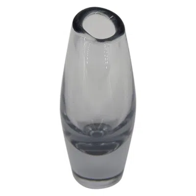 Pre-owned Orrefors Vintage Mid-century Modern Scandinavian Art Glass Vase From , 1950s In Transparent