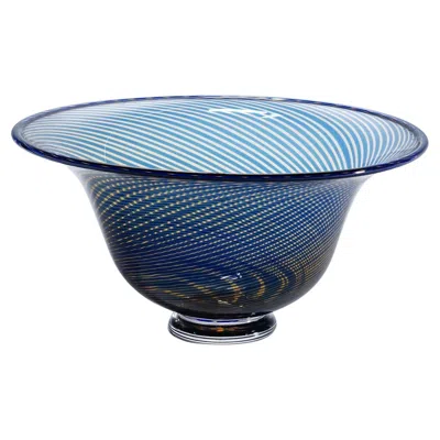 Pre-owned Orrefors Vintage Slip Graal Bowl By Edward Hald For , Sweden In Purple