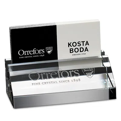 Orrefors Wall Street Business Card Holder In Clear