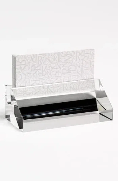 Orrefors 'wall Street' Business Card Holder In Metallic