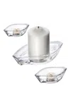 Shop Orrefors Wave Votive 3-pc. Set In Clear
