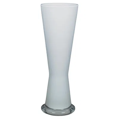 Pre-owned Orrefors White Cased  Vase, Signed, Sweden