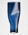 Orrefors Xl Squeeze Clear Vase In Blue