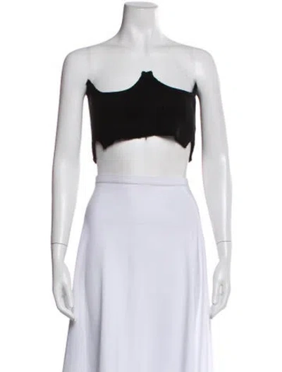 Pre-owned Orseund Iris Asymmetrical Sleeveless Crop Top In White