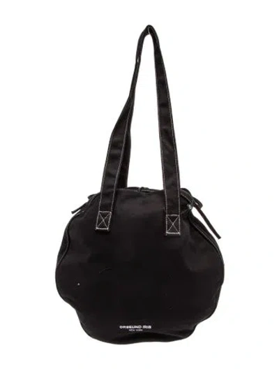 Pre-owned Orseund Iris Canvas Shoulder Bag In Black