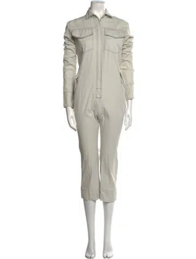 Pre-owned Orseund Iris Jumpsuit In White