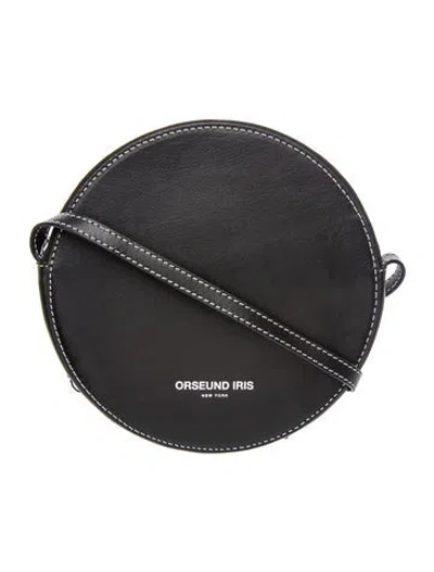Pre-owned Orseund Iris Leather Shoulder Bag In Black