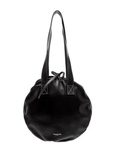 Pre-owned Orseund Iris Leather Shoulder Bag In Black
