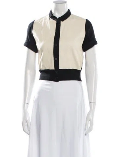 Pre-owned Orseund Iris Leather Sweater In Neutrals