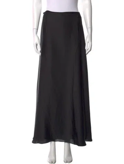 Pre-owned Orseund Iris Long Skirt In Black