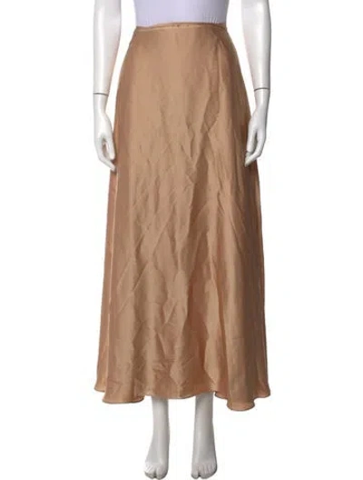 Pre-owned Orseund Iris Long Skirt In Metallic/neutrals