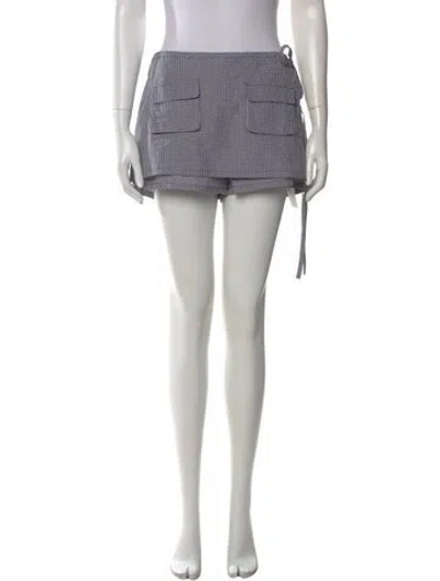 Pre-owned Orseund Iris Mini Shorts In White