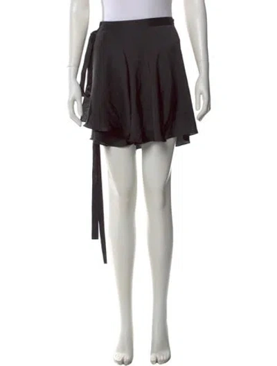 Pre-owned Orseund Iris Mini Skirt In Black