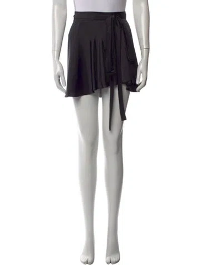Pre-owned Orseund Iris Ruffle Embellishment Mini Skirt In Black