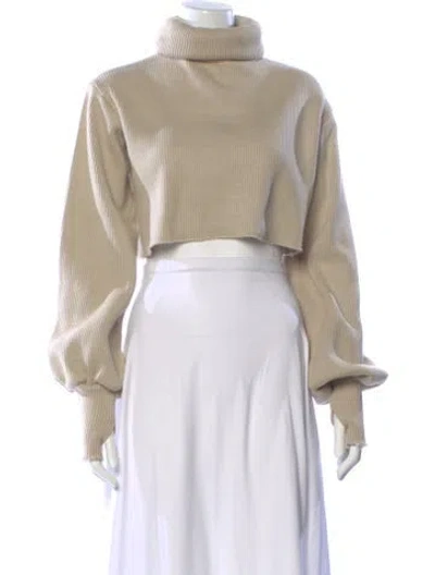Pre-owned Orseund Iris Silk Turtleneck Sweater In Neutral