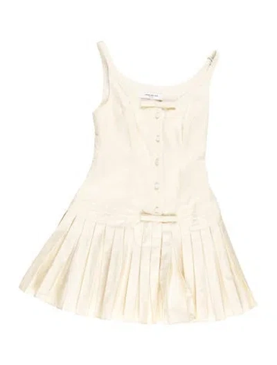Pre-owned Orseund Iris Square Neckline Mini Dress W/ Tags In Yellow